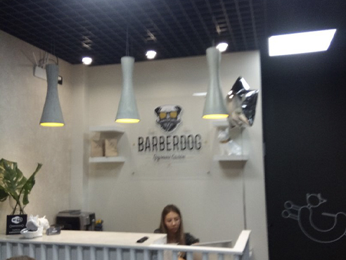 Оформление точки для зоосалона "BARBERDOG" Оформление точки для зоосалона "BARBERDOG"